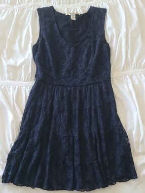 American Rag Small Navy Lacy Dress